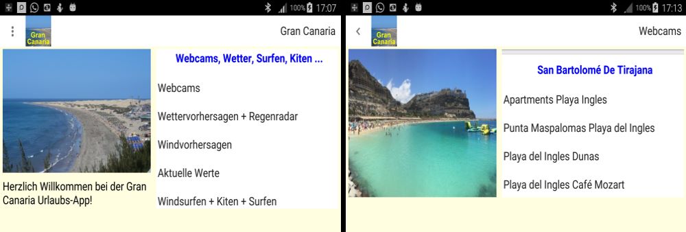 Gran Canaria App Screenshot